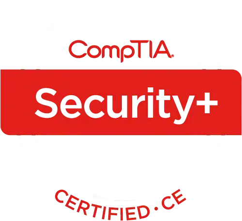 CompTIA Security+ Certified CE logo
