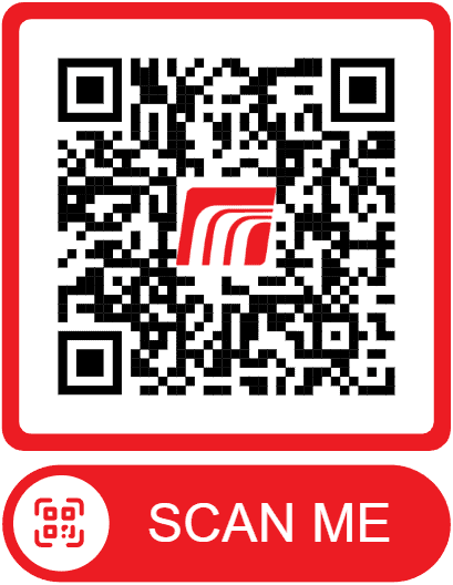 QR code with MBPS logo center, red border, Scan Me button for Phoenix managed IT services provider
